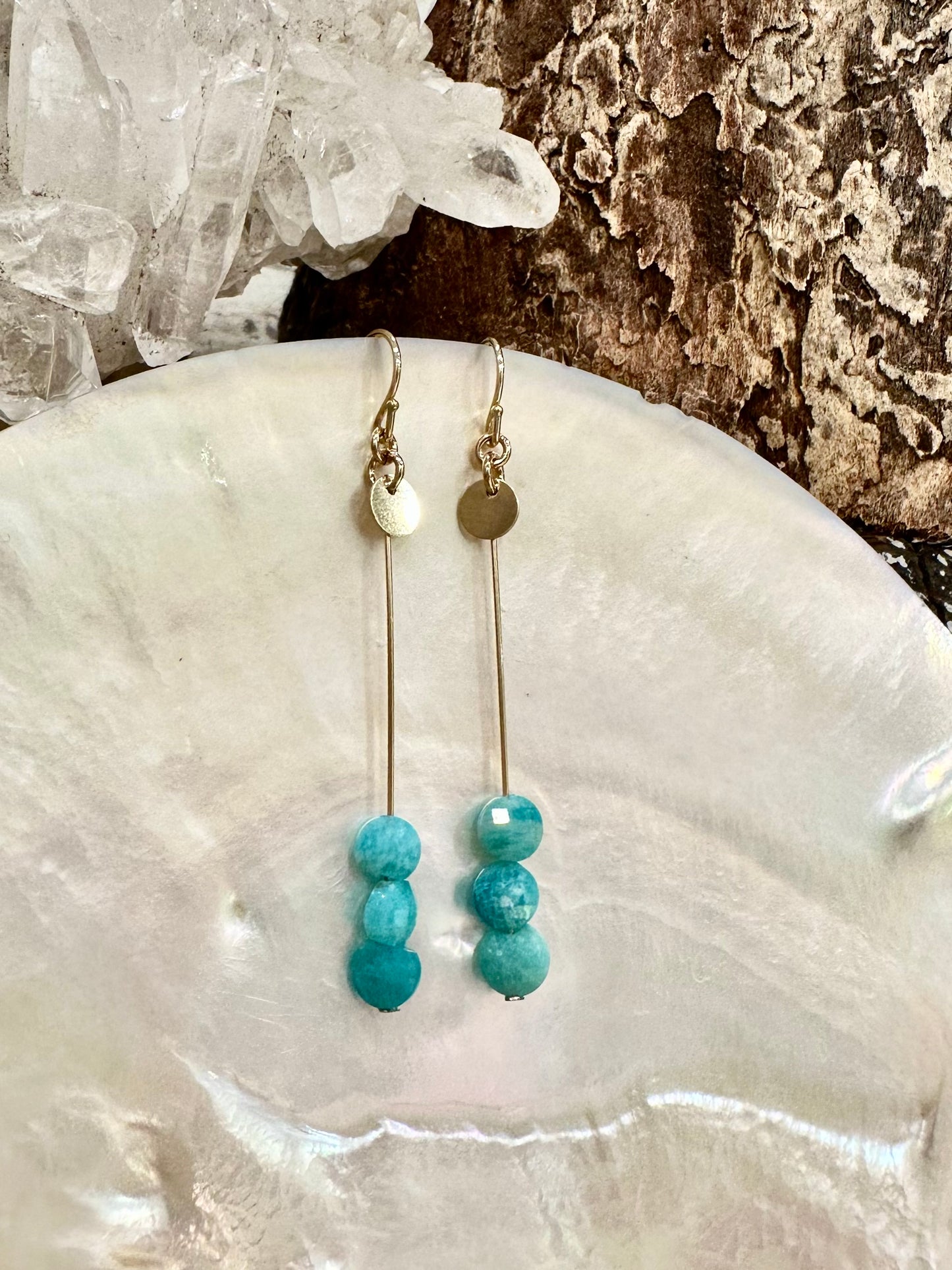 Trinity drop earrings