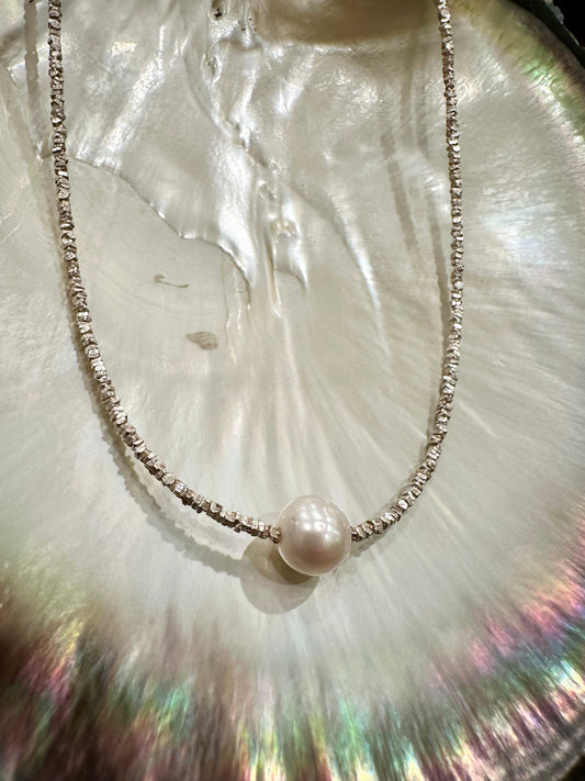Adina pearl choker necklace