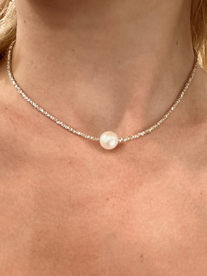 Adina pearl choker necklace