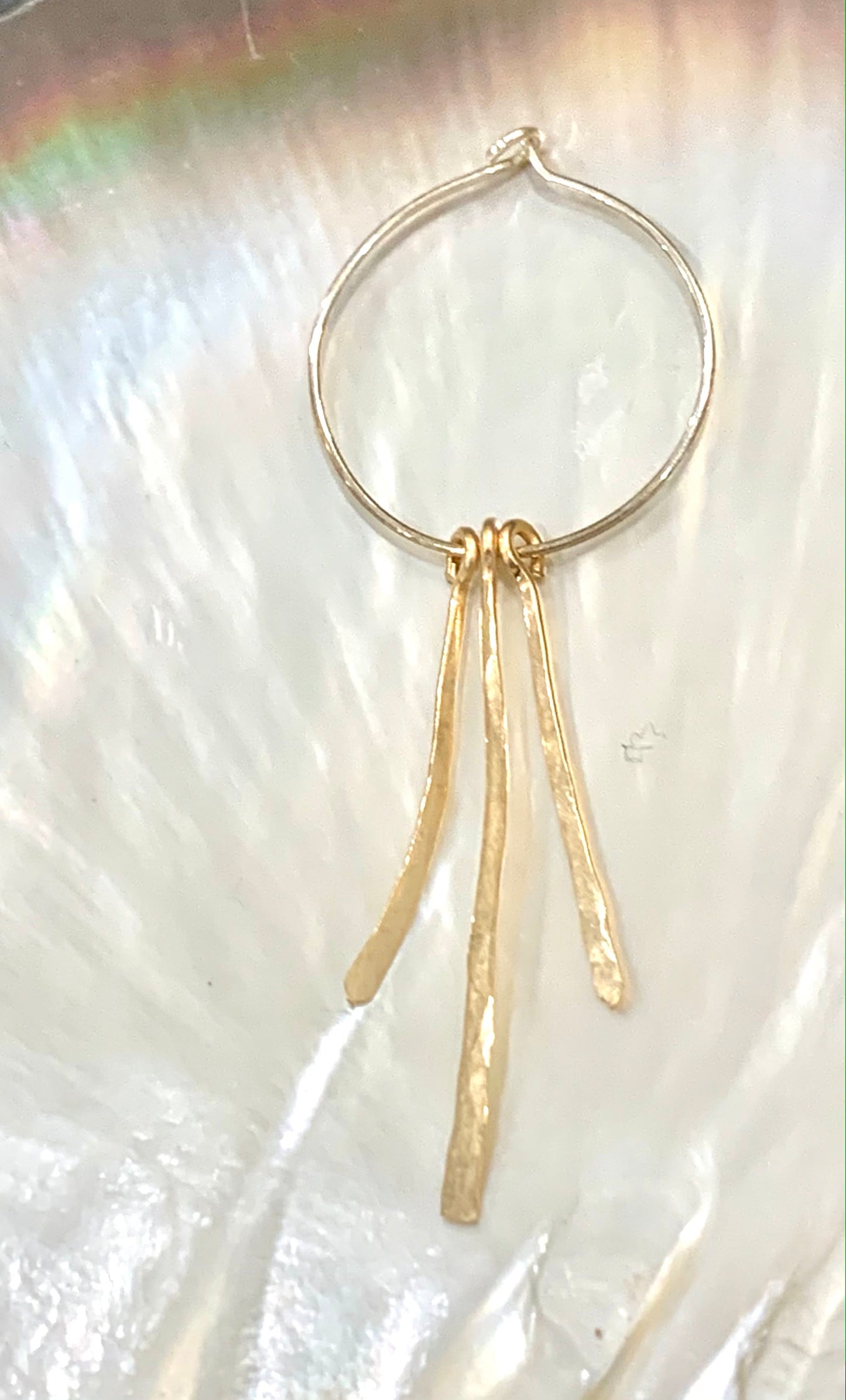 Marella hoop & drop earrings