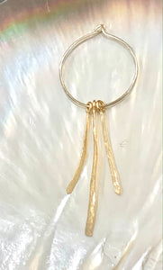 Marella hoop & drop earrings